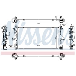 Radiateur Refroidissement Moteur Pour Fiat Ducato 1398450080 46867780