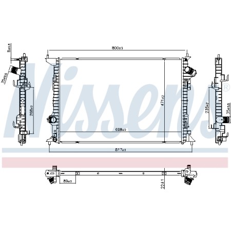 Radiateur Refroidissement Moteur Pour Renault Kadjar Nissan Qashqai II SUV Van