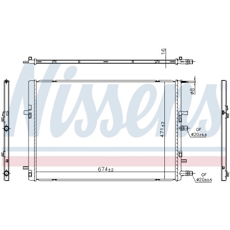 Radiateur Refroidissement Moteur Pour Renault Kadjar Nissan Qashqai II SUV Van