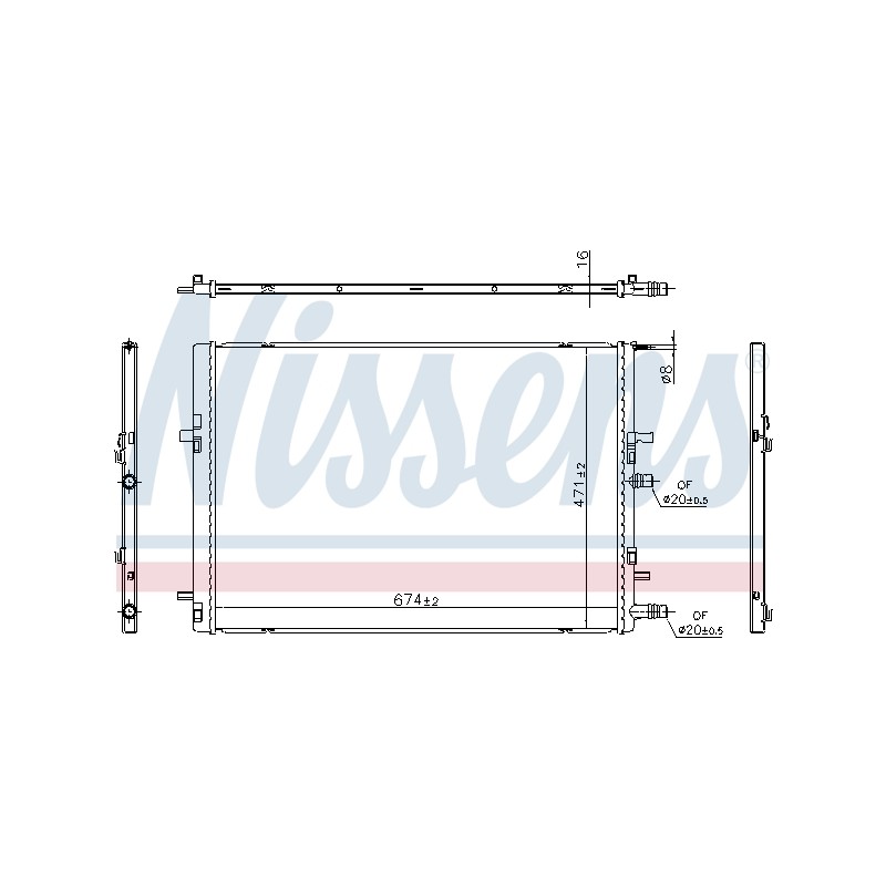 Radiateur Refroidissement Moteur Pour Renault Kadjar Nissan Qashqai II SUV Van