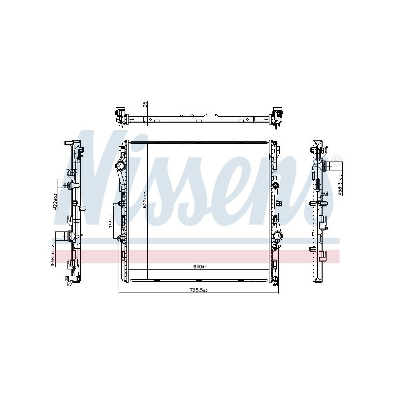 Radiateur Refroidissement Moteur Pour MERCEDES Sprinter
