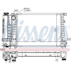 Radiateur Refroidissement Moteur Pour BMW Série 3 E30 E36 5 E34 1711.1.712.982
