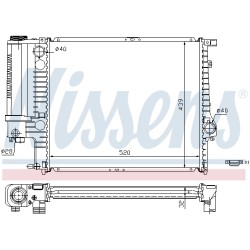 Radiateur Refroidissement Moteur Pour BMW Série 5 E34 1711.1.719.306