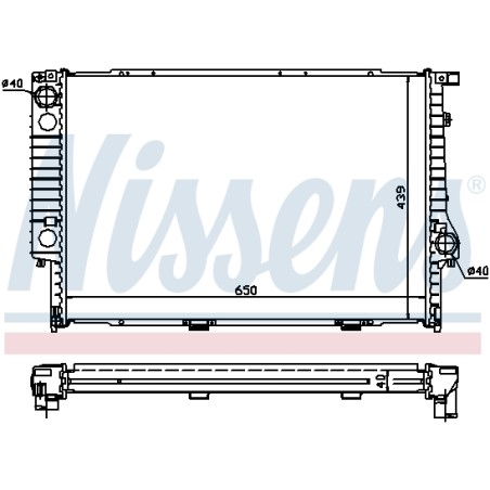 Radiateur Refroidissement Moteur Pour BMW Série 5 E34 7 E32 8 E31 17002244908