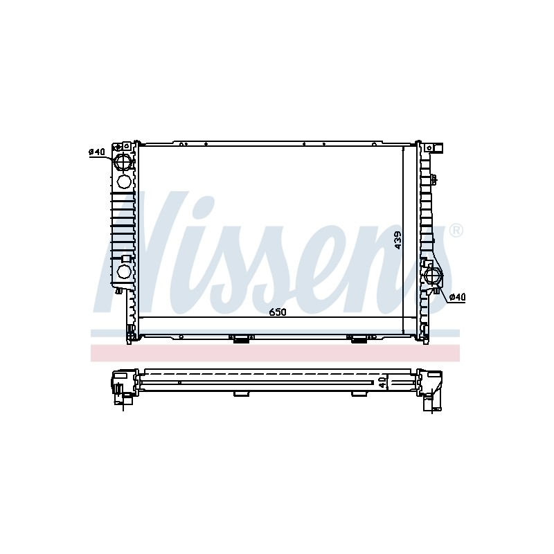 Radiateur Refroidissement Moteur Pour BMW Série 5 E34 7 E32 8 E31 17002244908