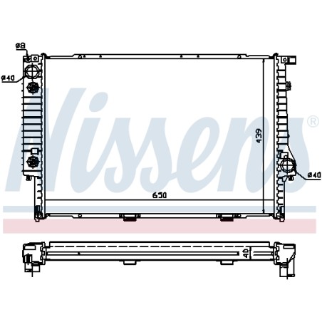 Radiateur Refroidissement Moteur Pour BMW Série 5 E34 7 E32 8 E31 1.468.081