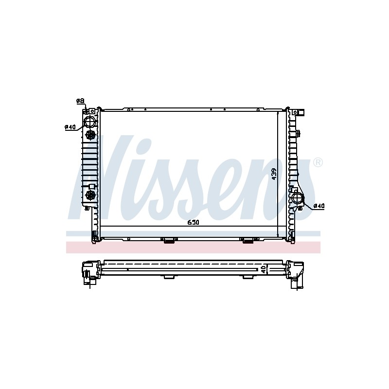 Radiateur Refroidissement Moteur Pour BMW Série 5 E34 7 E32 8 E31 1.468.081