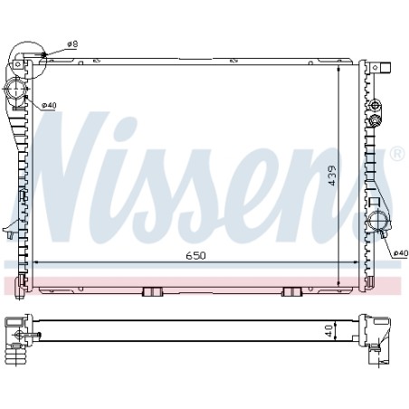 Radiateur Refroidissement Moteur Pour BMW Série 5 E39 7 E38 17111702969