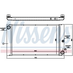 Radiateur Refroidissement Moteur Pour BMW Série 5 E60 E61 6 E63 E64 17117795878