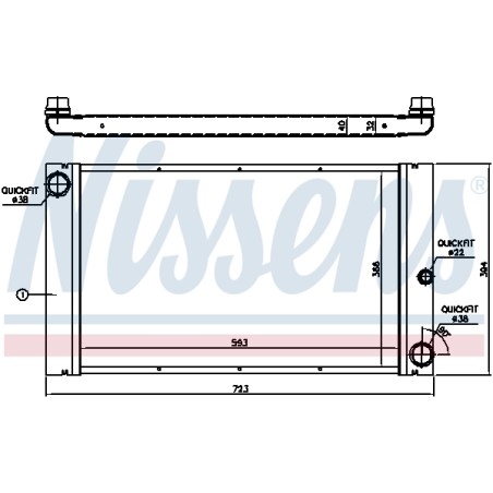 Radiateur Refroidissement Moteur Pour BMW Série 5 E60 E61 6 E63 E64 17117795878