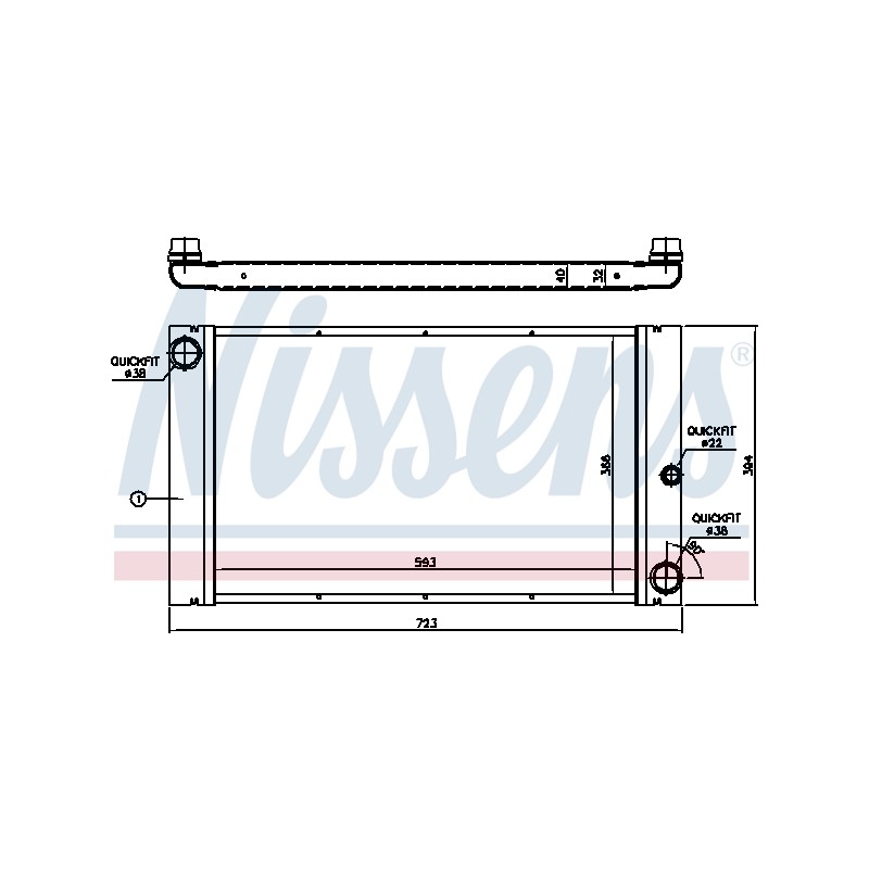 Radiateur Refroidissement Moteur Pour BMW Série 5 E60 E61 6 E63 E64 17117795878