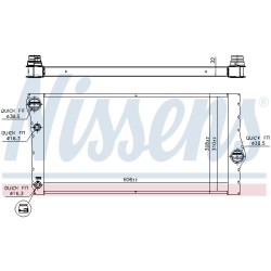 Radiateur Refroidissement Moteur Pour BMW Série 5 F07 F10 F11 1711.7.805.627