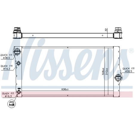 Radiateur Refroidissement Moteur Pour BMW Série 5 F07 F10 F11 1711.7.805.627