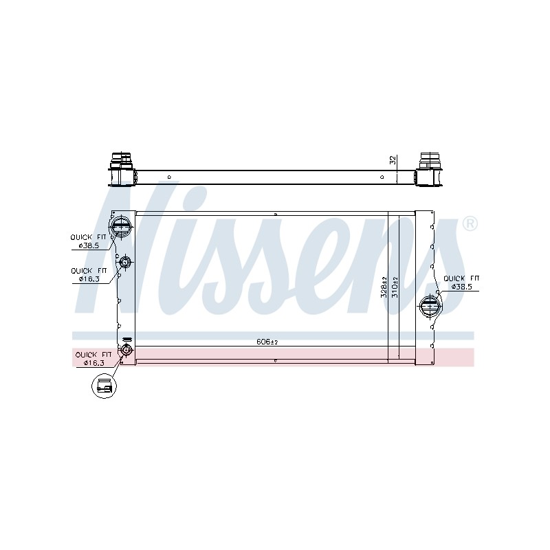 Radiateur Refroidissement Moteur Pour BMW Série 5 F07 F10 F11 1711.7.805.627