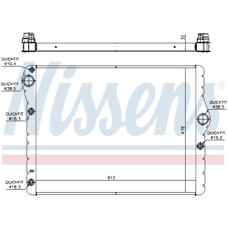 Radiateur Refroidissement Moteur Pour BMW Série 5 F10 F11 17118592166
