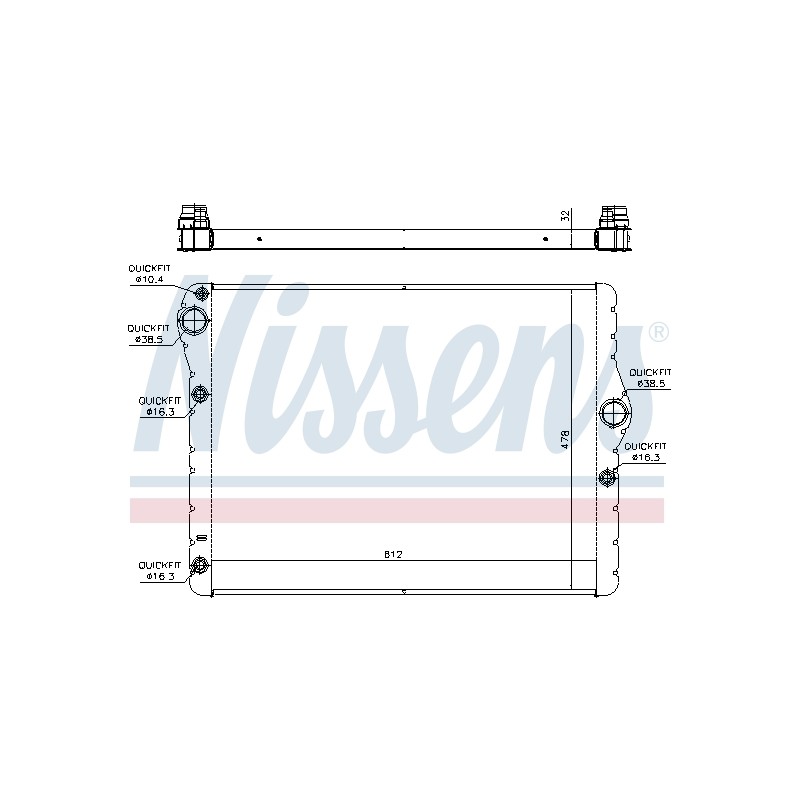 Radiateur Refroidissement Moteur Pour BMW Série 5 F10 F11 17118592166
