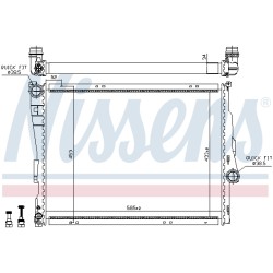 Radiateur Refroidissement Moteur Pour BMW Série 3 E46 Z4 17111611557