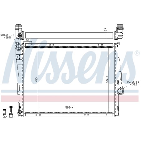 Radiateur Refroidissement Moteur Pour BMW Série 3 E46 Z4 17111611557