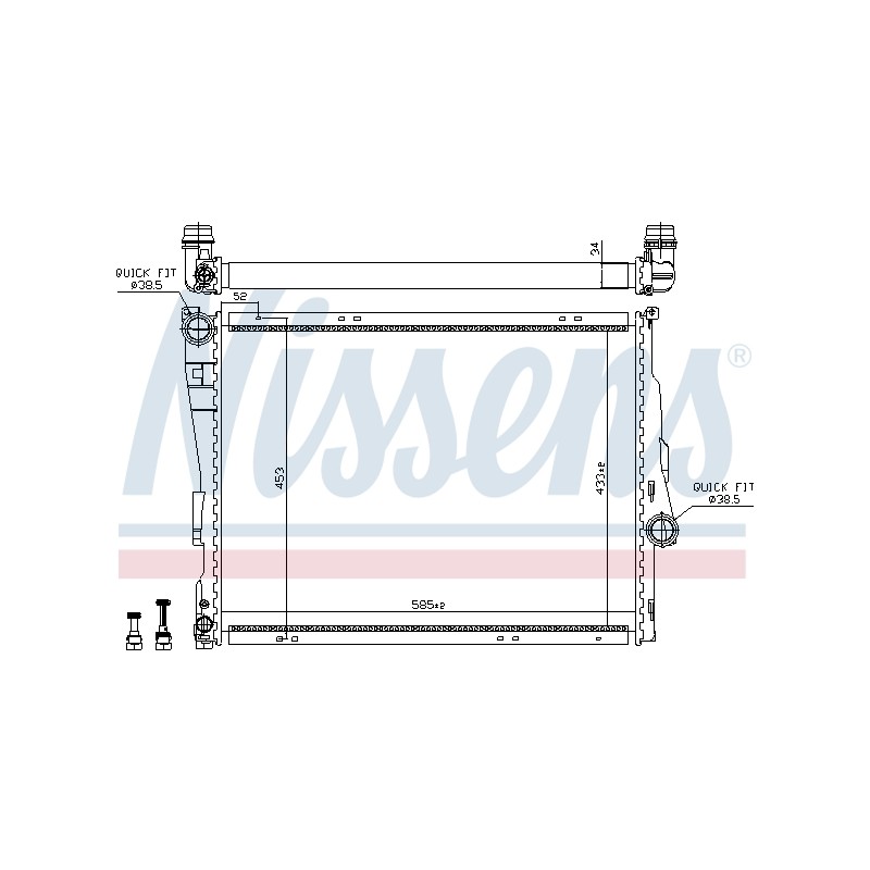 Radiateur Refroidissement Moteur Pour BMW Série 3 E46 Z4 17111611557