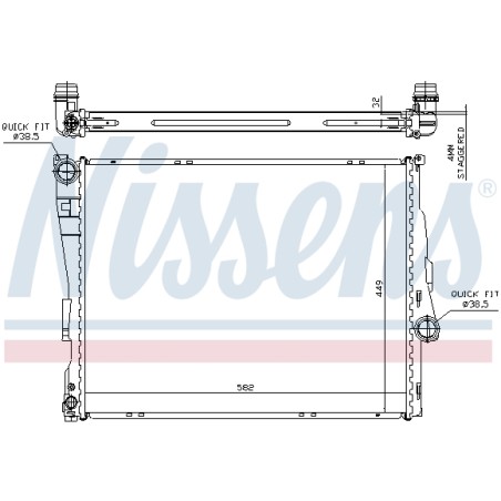 Radiateur Refroidissement Moteur Pour BMW Série 3 E46 Z4 17111611557