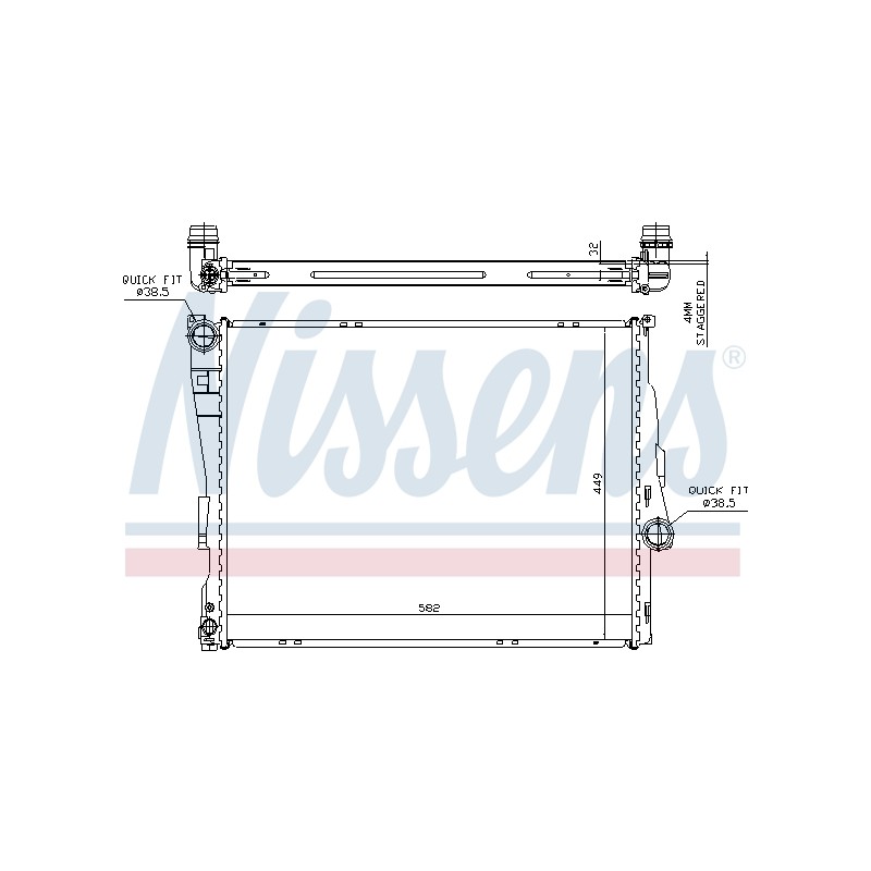 Radiateur Refroidissement Moteur Pour BMW Série 3 E46 Z4 17111611557