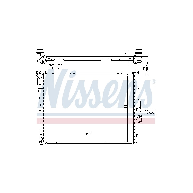 Radiateur Refroidissement Moteur Pour BMW Série 3 E46 Z4 17111611573