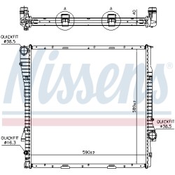 Radiateur Refroidissement Moteur Pour BMW X5 1.439.101 1710.1.439.101