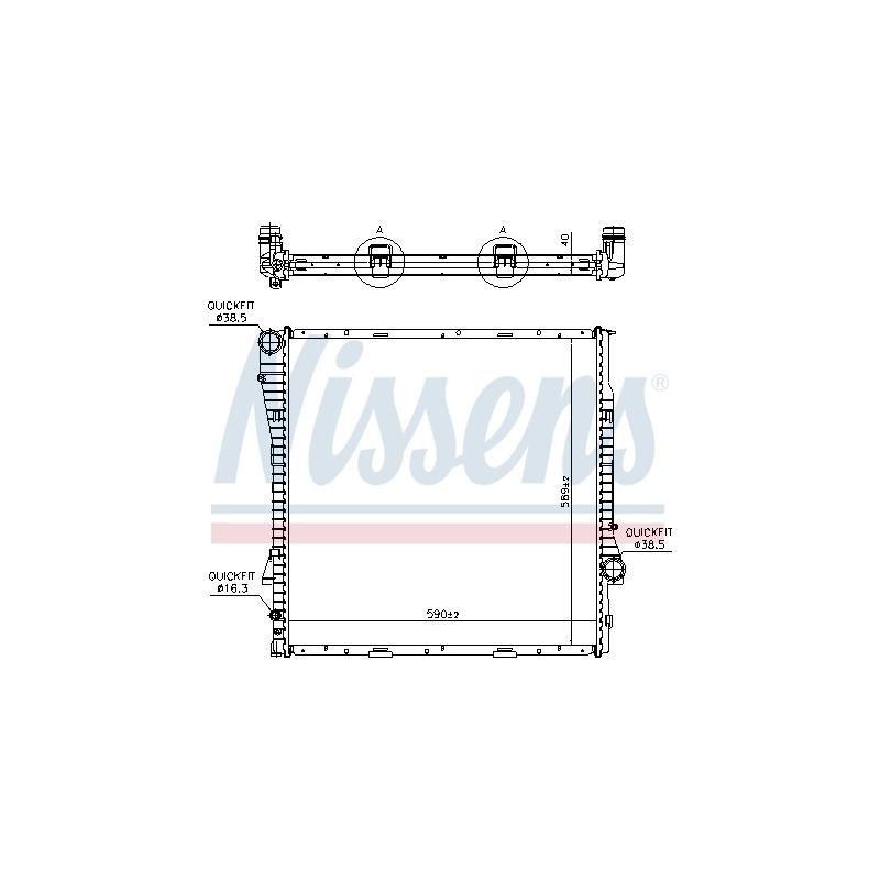 Radiateur Refroidissement Moteur Pour BMW X5 1.439.101 1710.1.439.101