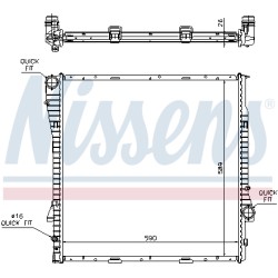 Radiateur Refroidissement Moteur Pour BMW X5 17117554668 7.544.668 7.554.668