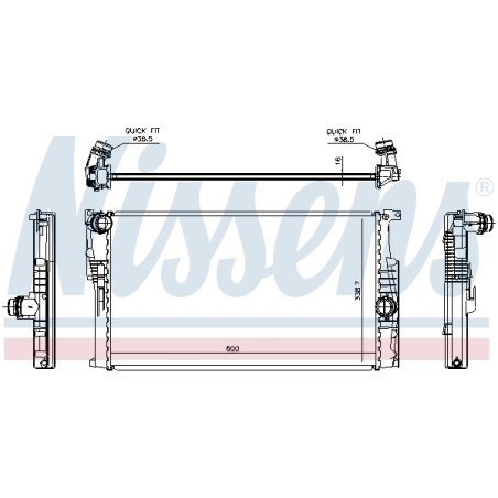 Radiateur Refroidissement Moteur Pour BMW i3 Série 1 F20 F21 17117600511