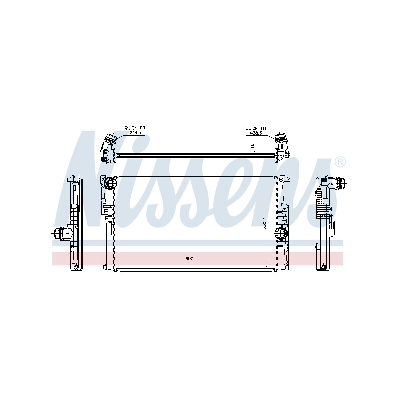 Radiateur Refroidissement Moteur Pour BMW i3 Série 1 F20 F21 17117600511