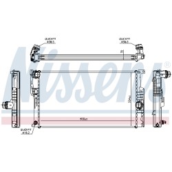 Radiateur Refroidissement Moteur Pour BMW 2 F22, F87 Série 1 F20 F21 8673370