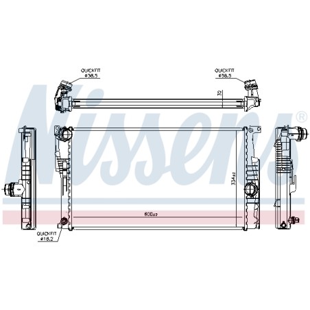 Radiateur Refroidissement Moteur Pour BMW 2 F22, F87 Série 1 F20 F21 8673370
