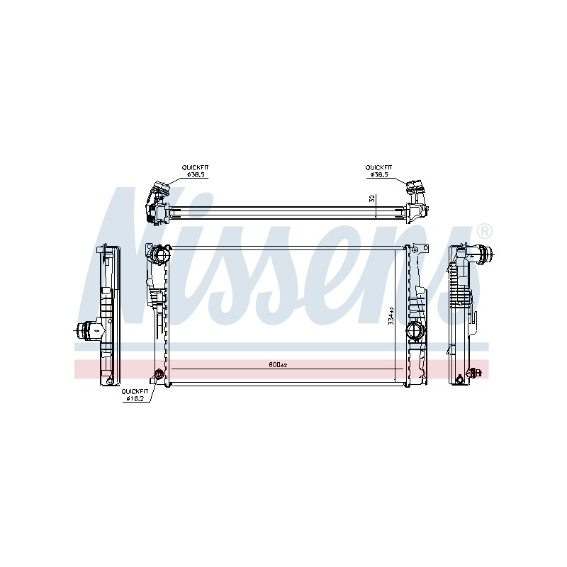 Radiateur Refroidissement Moteur Pour BMW 2 F22, F87 Série 1 F20 F21 8673370