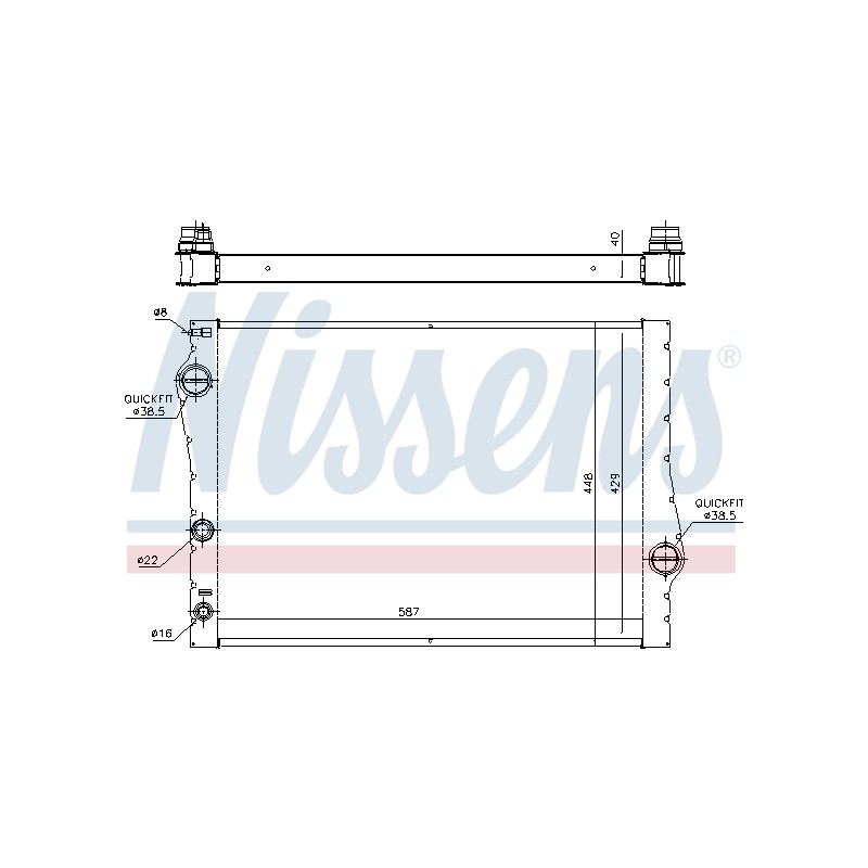 Radiateur Refroidissement Moteur Pour BMW X5 X6 17117533472 17117807624