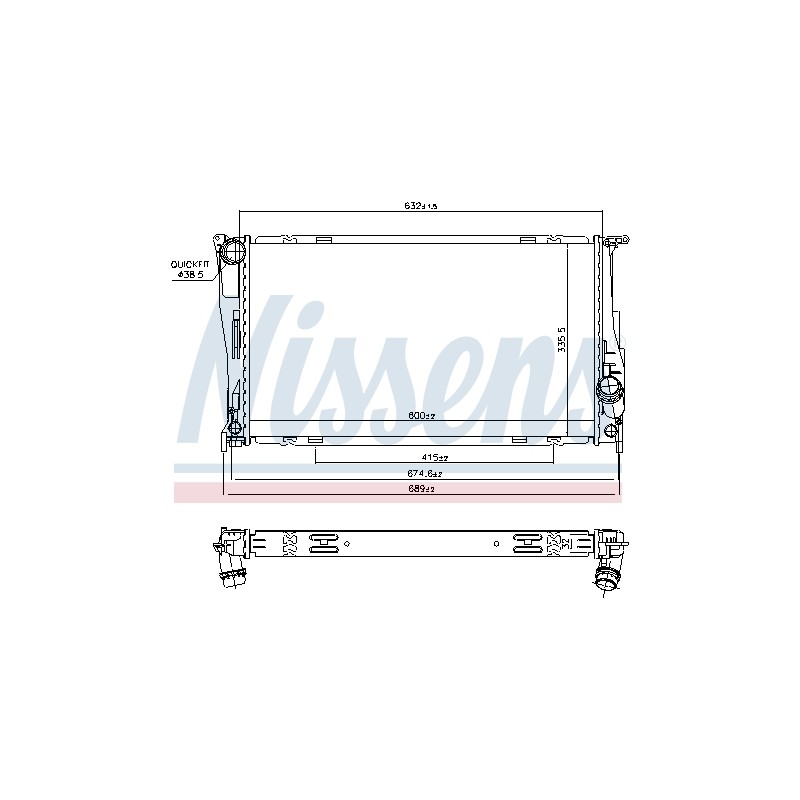 Radiateur Refroidissement Moteur Pour BMW Série 1 E82 E88 3 E90 E91 17117547059