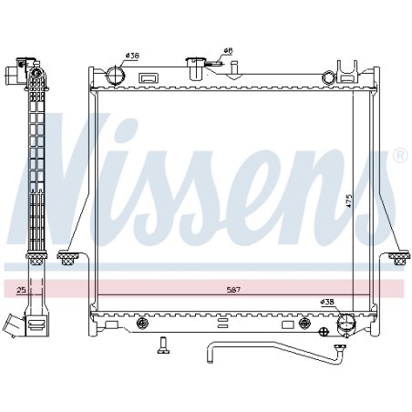 Radiateur Refroidissement Moteur Pour Isuzu D-Max I II 8973333522 8973333532