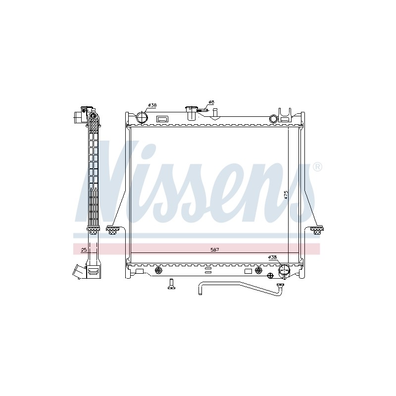 Radiateur Refroidissement Moteur Pour Isuzu D-Max I II 8973333522 8973333532