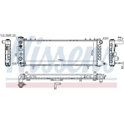 Radiateur Refroidissement Moteur Pour Jeep Cherokee 52004920 52004921 52006338