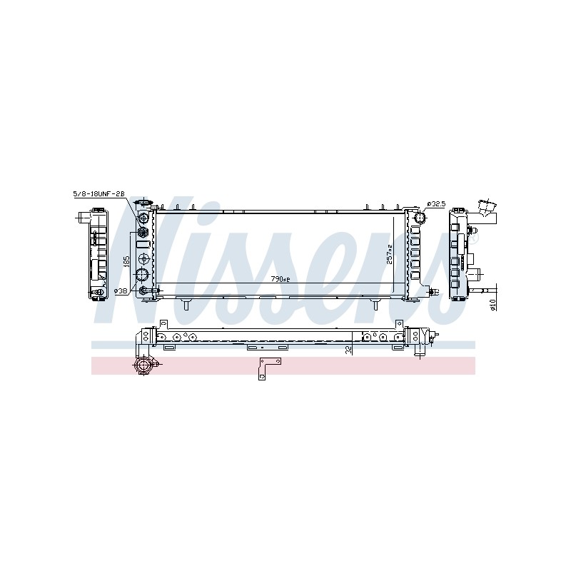 Radiateur Refroidissement Moteur Pour Jeep Cherokee 52004920 52004921 52006338