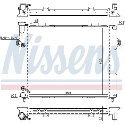 Radiateur Refroidissement Moteur Pour Jeep Grand Cherokee I 52027797 52027798