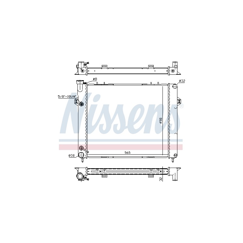 Radiateur Refroidissement Moteur Pour Jeep Grand Cherokee I 52027797 52027798