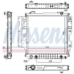 Radiateur Refroidissement Moteur Pour Jeep Wrangler I II 52028112AB 52028114