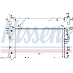 Radiateur Refroidissement Moteur Pour Chrysler Dodge Plymouth 4682587 4682588