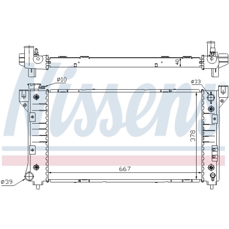 Radiateur Refroidissement Moteur Pour Chrysler Dodge Plymouth 4682587 4682588