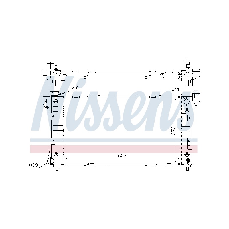 Radiateur Refroidissement Moteur Pour Chrysler Dodge Plymouth 4682587 4682588