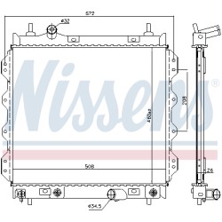 Radiateur Refroidissement Moteur Pour Chrysler PT Cruiser Combi Van 5017404AC