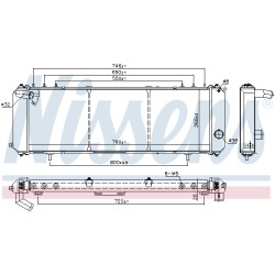 Radiateur Refroidissement Moteur Pour Jeep Cherokee 5191931AA 52029100