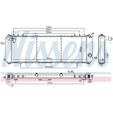 Radiateur Refroidissement Moteur Pour Jeep Cherokee 5191931AA 52029100