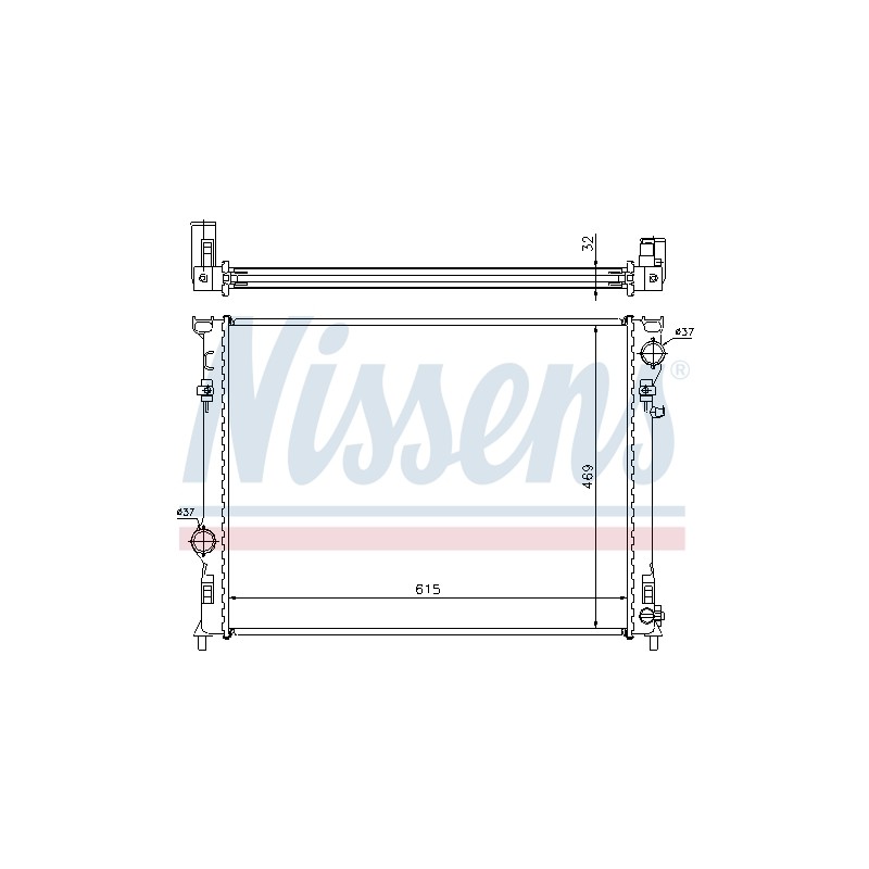 Radiateur Refroidissement Moteur Pour Chrysler 300 C Dodge Lancia 68050126AB